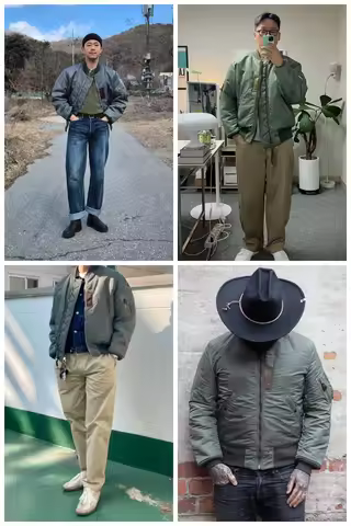 WII USAF 2025 MA-1 Sage Green Winter Coat Pilot Nylon VTG Padded L2B Vintage JAPAN Bomber Flight Jac