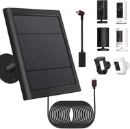 Solar Panel Outdoor for Ring Cameras with 10ft/3m Cable 1-Pack Compatible with Spotlight Cam Plus/Pr