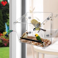 Window Bird Feeder with Suction Cups Large Size Acrylic Bird House Bird Feeding House Acrylic Window