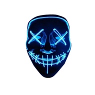 Topeng Hacker LED  Topeng Hantu Topeng Joker Topeng Spiderman Halloween Mask Topeng LED Mask Cosplay