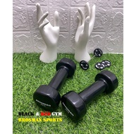 bag High quality genuine imported Brosman 2 kg dumbbells (2 black dumbbells)