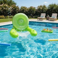 Thickened Material Creature Pool Pool Lounger Portable Pool Lounge Chair with Mesh Seat Quick Inflat