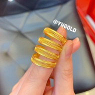 แหวนทองครึ่งสลึง YHGOLD แหวนเลทโรมิโอ ทองคำแท้96.5%