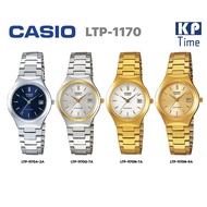 Casio นาฬิกาข้อมือผู้หญิง สายสแตนเลส รุ่น LTP-1170 ของแท้ประกันศูนย์ CMG