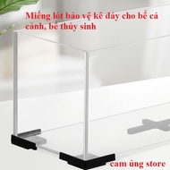 Aquarium and aquarium stand - Anti-collision protective pad for glass tank bottom