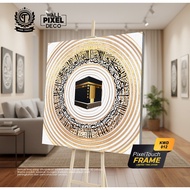 Frame white gold Design Kaaba Deko Rumah Tenang & Eksklusif