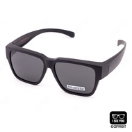 CU2 Fit Over Polarized แว่นครอบกันแดดเลนส์โพลาไรซ์ รุ่น 5801 (สีดำ เลนส์เทาดำ) สามารถสวมทับแว่นสายตา