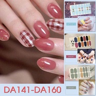 DA141-160 Nail Wraps Set of 14 pieces of Nail stickers in many designs
