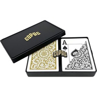 Copag Poker Size Jumbo Index 1546 Playing Cards (Black Gold Setup)