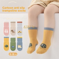 Non-slip Baby Floor Socks Rapid Moisture Absorption Cartoon Socks Newborn Socks Kids Trampoline Socks Ventilate Baby Socks for 0~5 Years Old
