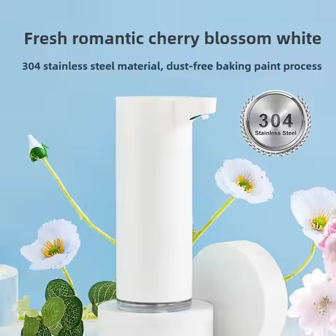 Automatic Soap Dispenser Foam Stainless Steel Rechargeable Smart Bathroom Dispenser Soap Infrared Se