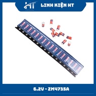 Good quality Zener SMD Diode 1W 6.2V ZM4735A LL41 (10c) - HT components