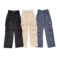 STIEGO-Double Corduroy Cargo Pants Long Cargo Pants | Corduory Cargo Pants | Women's Cargo Pants