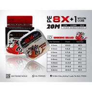 [Chính Hãng] Dây Thẻo Koi Đạt Ma PE 8X - Dây câu đài
