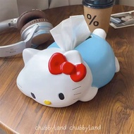 Cartoon Kitty Tissue Box Home Living Room and Toilet Bathroom Tissue Storage Box Home Beautiful Girl