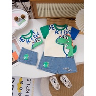 3.11 New Style Boy Suit Cotton Summer Clothes Baby Handsome Clothes Fashionable Boy Baby Sports Baby