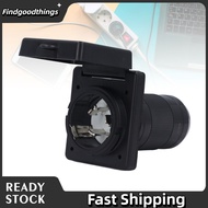findgoodthings 50 Amp Shore RV Plug Twist Locking Power Inlet Outlet Receptacle with Weatherproof Co
