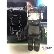 [HIGH END QUALITY] Bearbrick 400% Artistic Bear Collectors Display - Transparent Feather Black