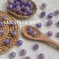 [Blueberry Duoduo] ins Clear Glass Fruit Blueberry Beaded Bracelet Necklace Mobile Phone Chain diy L