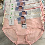 {A & J} 928 Mid-Low Waist Cute Cotton Panties (Recommended 23-28 Waist)