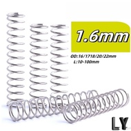 Compression spring SUS304  d1.6mm*OD16-22mm*L10-100mm[11LY-FC-L]
