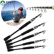 CHLIZ Telescopic Fishing Rod Portable Travel Adjustable Carp Feeder