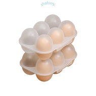 SHFY Transparent Eggs Storage Container with Dustproof Lid Protect 6 Eggs Storage Container Kitchen 