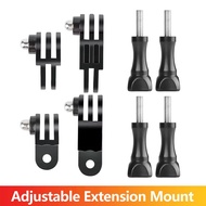 Three-Way Adjustable Arm Extension Pivot Mount For GoPro Hero 13 12 11 10 9 8 SJCAM SJ4000 AKASO Ins