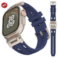 Men Sports Rubber Strap for IWatch Ultra 2 49mm Iwatch Series 9 8 7 45mm 44 42mm Luxury Silicone Ban