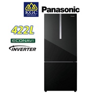Panasonic Fridge 2-door Bottom Freezer Inverter Refrigerator NR-BX421WGWM / NR-BX421WGKM (422L) Glass Door Series
