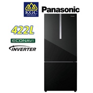 Panasonic Fridge 2-door Bottom Freezer Inverter Refrigerator NR-BX421WGWM / NR-BX421WGKM (422L) Glas