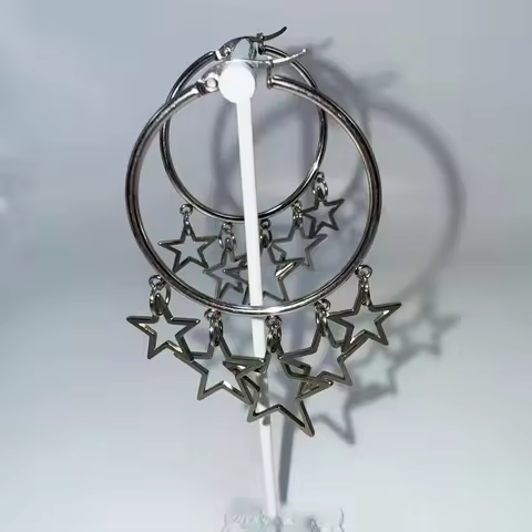 Y2K Jewelry Star Earrings for Women Vintage Accessories Kawaii Korean Fashion Charms Earrings Punk G