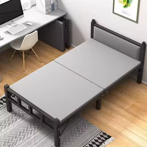Folding Bed Folding Bed Furniture Portable Fold Adult Sleeping Cot Compact Home Bedroom Single Doubl