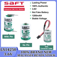 100% Original SAFT LS14250 3.6V 1/2AA PLC ER14250 14250 Lithium Non-rechargeable Battery 1200mAH For