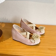 Inner Heightening Mary Jane Shoes, Wedge Heel Lazy Shoes (8CM)