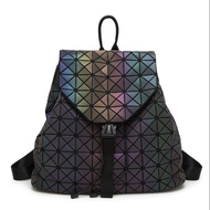 Matte Black Luminous Issey Miyake BAOBAO Drawstring Backpack / School Bag