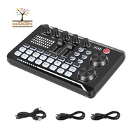 F998 Sound Card Microphone Sound Audio Interface Mixer Sound Card Mixing Console Amplifier for Phone