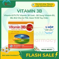Vitamin B PV Vitamin 3B Gold - Supplement Vitamin B1, B6, B12 for the Body, Reduce Numbness in Hands