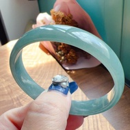 冰種藍水雪花棉翡翠手鐲 | 16圍 | 天然A貨翡翠 |  送禮