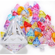 Mixed acrylic diamond gems faceted beads pirate birthday wedding table vase filler plastic gems for 