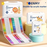 ENMY12/80 Dl Tip Washable Acrylic Markers Soft Brush Water-Based Art Pens NCS Certified for Kids Sta