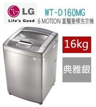 LG樂金16公斤6 MotionDD直驅變頻洗衣機 WT-D160MG