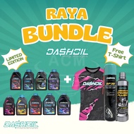 (Free T-Shirt) DASHOIL Raya Bundle Engine Flush Gear Oil E300 E500 E700 E900 E1300 E1500 E1700 R360 