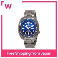 SEIKO Watch PROSPEX Mechanical Save the Ocean Special Edition Limited Blue Dial Hardlex SBDY027 Men's Black