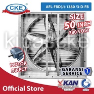 Kipas Blower Kandang Ayam Gudang 50 Inch Axial Box Fan 3 Phase Motor