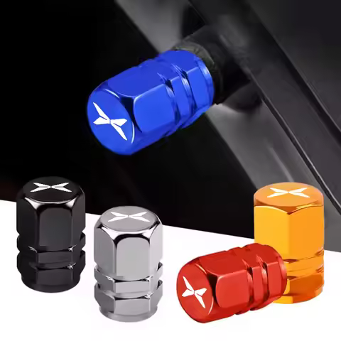 For Xpeng Xiao Peng MONA M03 L03 P7+ G6 G7 GX X9 G3 G3i P5 G9 BETA 4Pcs Car Tire Valve Caps Emblem M