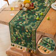Table Runner Rectangle 4/6/8 Seater Cotton Linen Fringes Home Dining Room Decorate Long Table Runner