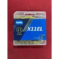[Genuine] KMC CHAIN X12 X10EL X11 Z9 Z8.3 K1SL DLC11 DLC 11 X11EL DIAMOND SUPER LIGHT TITANIUM GOLD 
