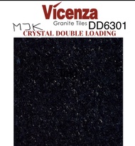Granit 60x60 Vicenza hitam motif bintik bintik Kw1 isi 1.44 m2