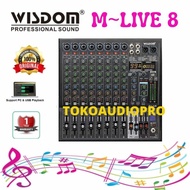 Diskon 20% Mixer Wisdom M-Live8 8-Channel Mixer Audio With Bluetooth